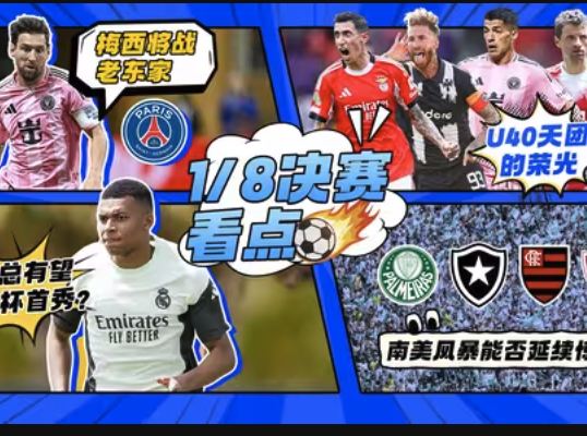世俱杯16强烽烟再起！八大焦点战役全前瞻
